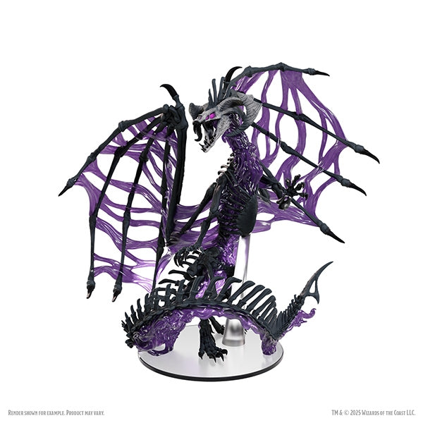 Dungeons & Dragons: Icons of the Realms - Black Dracolich Boxed Miniature