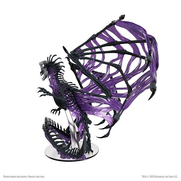 Dungeons & Dragons: Icons of the Realms - Black Dracolich Boxed Miniature