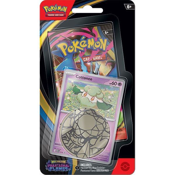 Pokemon TCG: Mega Evolution 02 - Phantasmal Flames- Checklane Blister (Cottonee) (presale)