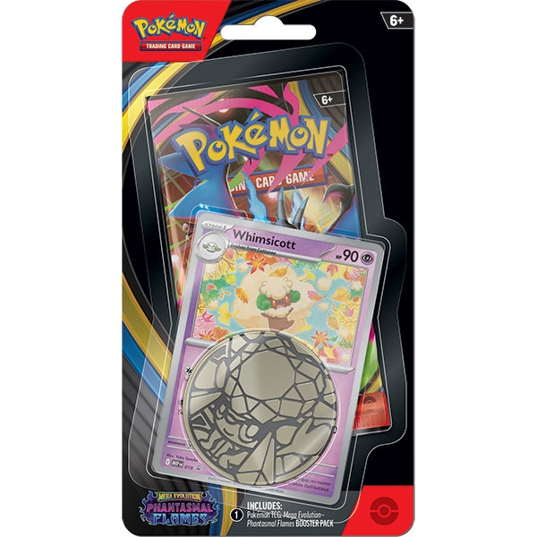 Pokemon TCG: Mega Evolution 02 - Phantasmal Flames- Checklane Blister (Whimsicott) (presale)