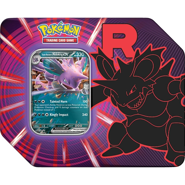 Pokemon TCG: Team Rocket Tin - Nidoking ex