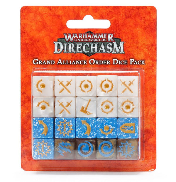 Warhammer Underworlds Direchasm: Grand Alliance Order Dice Pack